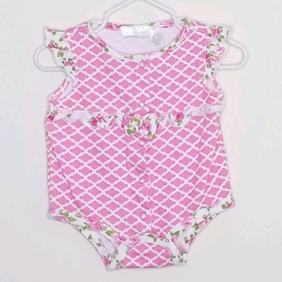 First Impressions Floral Bodysuit Onesie 3-6m - Picture 1 of 4
